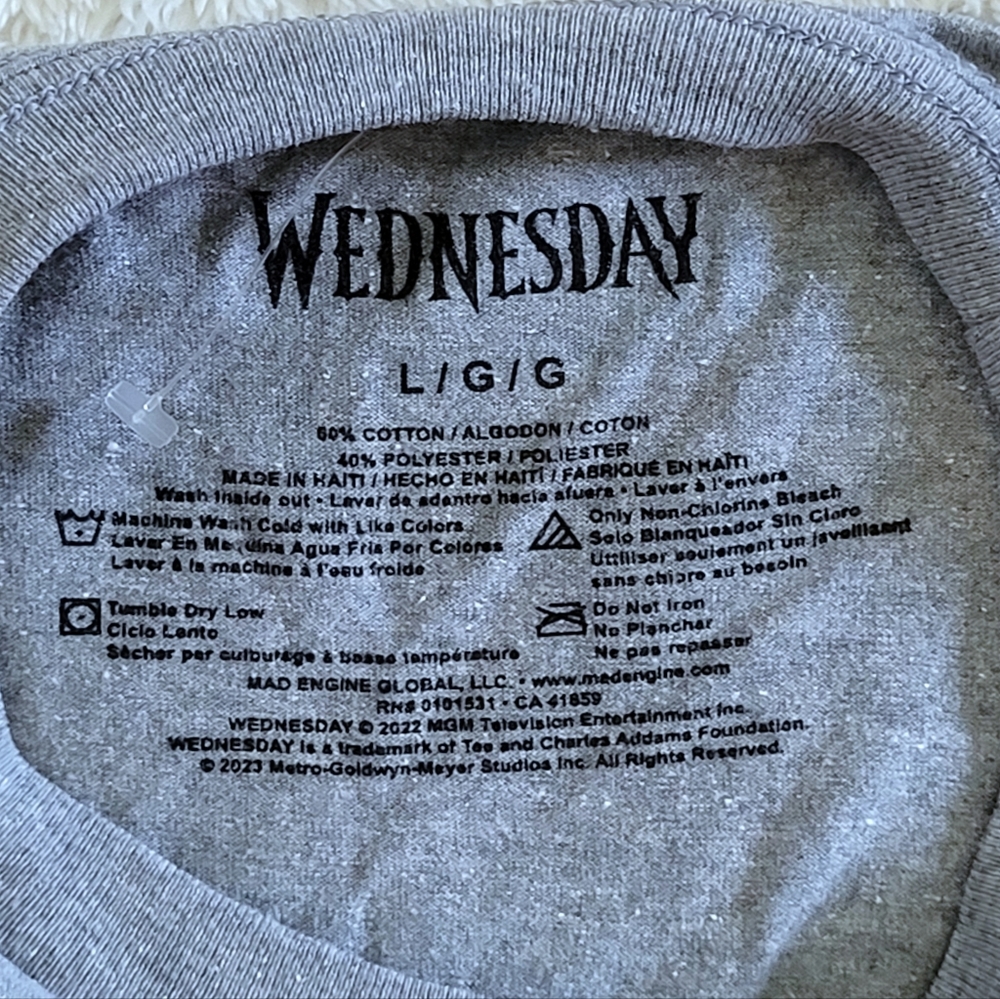 Mad😡 Engine Global🌎 LLC Wednesday Addams "We Prefer Kooky" Graphic Tee👕 - Picture 6 of 11